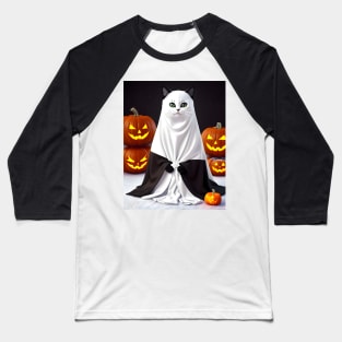 halloween cat - Modern digital art Baseball T-Shirt
